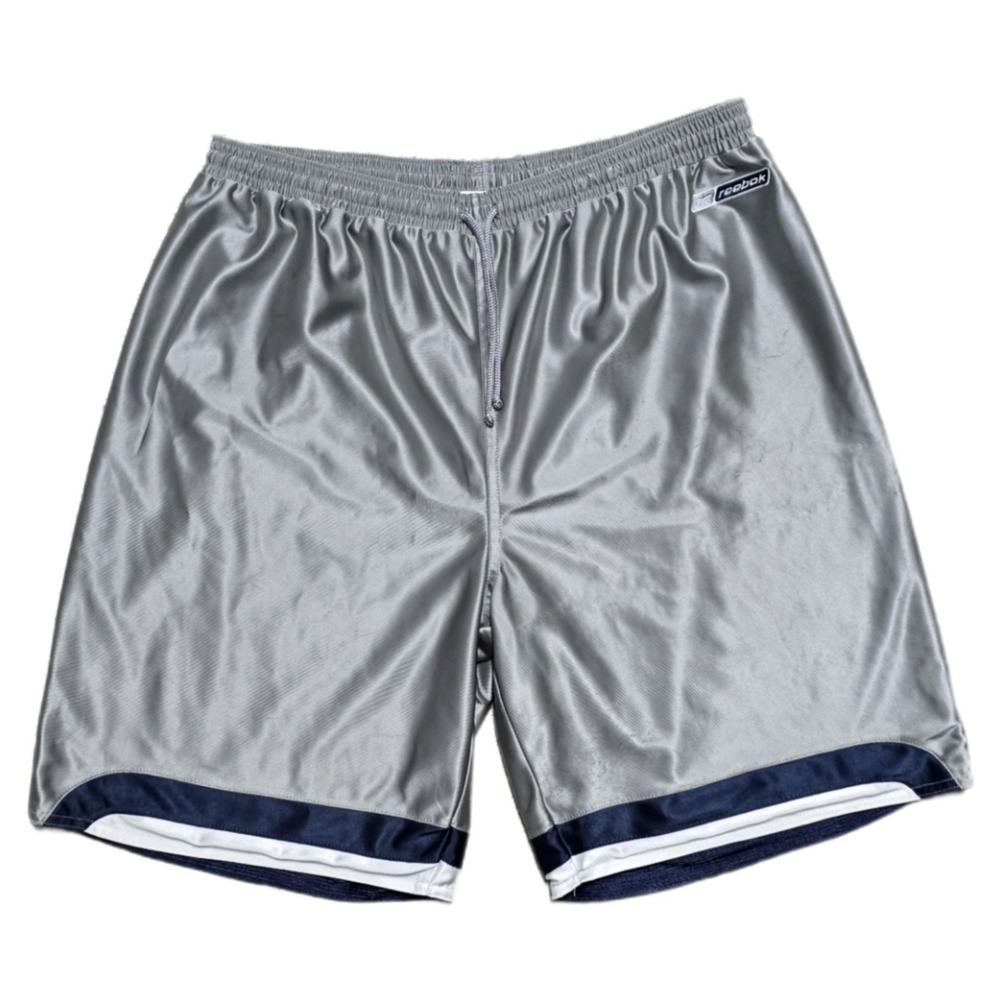 Vintage Reebok Reversible Basketball Shorts Mens L 90s Shiny Dazzle Loose Fit